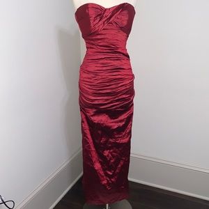 Wine red formal or cocktail dress